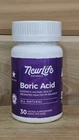 Newlife Naturals Boric Acid Suppositories For Women Ph Balance 30 Ct. Exp. 12/27. Price: $15.99.