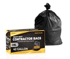 Contractor Garbage Bags 42 Gallon - Of 1 Count (pack 20), Black New. Price: $36.99.
