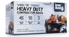 Contractor Trash - 45 Gallon, 18 Bags, Wing Tie Closure, 3 Mil Thick, Gu... New. Price: $33.85.