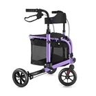 3 Wheel Rollator Walker With Seat For Slim Seniors, Padded Backrest Lightweig... New. Price: $180.97.