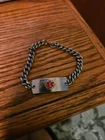 Medline NON90506 Medical Alert Stainless Steel Diabetic Bracelet New. Price: $9.47.