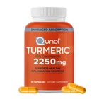 Qunol Turmeric 2250MG Capsules Enhanced Absorption With Black Pepper 90 Count New. Price: $34.29.