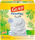 Forceflex Tall Kitchen Trash Bags, 13 Gallon, Gain Original, 140 Count (package New. Price: $46.97.