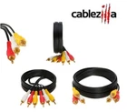 3 Rca Male To Cable Audio/video Tv Dvd Vcr Composite Multi-pack Lot New. Price: $144.75.