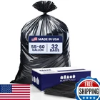 Plasticplace Contractor Trash Bags 55-60 Gal 3.0 Mil Heavy Duty Black Garb New. Price: $75.52.