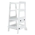 Zytty Toddler Step Stool, Wooden Helper White VC-SS03W Used. Price: $39.81.