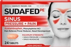 Sudafed Pe Sinus Pressure Plus Pain Caplets 24 Caps, Exp SEP/27 New. Price: $15.99.