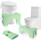 Thalomely Foldable Toilet Stool Squat, 7" & 9" Adjustable Heights Bamboo Flip Po New. Price: $63.75.