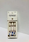 *kiss Impress 30 Medium Press-on Nails 'tye Dye"* White W/blue Tie Dye, New. Price: $10.99.