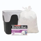 Handi-bag Super Value Pack Can Liners, 8 Gal, 0.6 Mil, 22" 24", White, 130/BOX New. Price: $21.61.