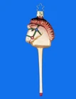 Inge Hobby Pogo Stick Pony Horse German Blown Glass Christmas Tree Ornament New. Price: $28.69.