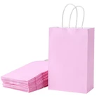 Suncolor 24-PACK Pink Gift Bags With Handles 8 Goodie For Party Favor New. Price: $17.45.