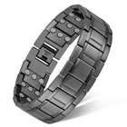 Feraco 3X Men's Magnetic Bracelet Titanium Steel, 3-ROW Magnets For Pain Relief New. Price: $34.48.