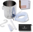 Coffee Enema Kit, Stainless Steel Cleansing Bucket Home Colonic New. Price: $58.78.