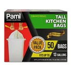 Pami Extra-strong 13 Gallon Unscented Count (pack Of 1), White 50 New. Price: $22.99.