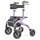 Lightweight Rollator Walker 13LB Foldable 8" Wheels Seat Purple Planet Open. Price: $114.40.