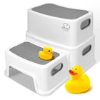 Forbena Toddler Step Stool Bathroom Sink, 2 White-grey New. Price: $28.99.