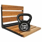Koretech Folding Shower 17.5 X 13 11 Inches, Teak And Black Stainless Steel New. Price: $141.25.