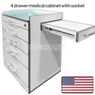 3D Scanner Wooden Medical Equipment Cart Cabinet 4 Drawers W/socket New. Price: $350.99.