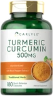 Turmeric Curcumin With Bioperine 500 Mg 180 Capsules By Carlyle New. Price: $12.29.