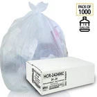 Aluf Plastics 7-10 Gallon Clear Trash Bags (1000 Count) 24' X 6 Micron New. Price: $39.50.