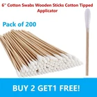 200PC Cotton Swabs Q-tips 6" Long Wood Medical Grade Manufacturer Sealed New. Price: $7.95.