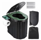 Sckee Camping Folding Toilet, Portable For Adults, Travel- Black New. Price: $40.00.