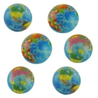 Globe Stress Ball Tension Relieving Rubber Squeeze Earth Novelty Gift 6 Pack New. Price: $16.99.