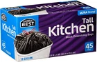 Durra Best. Tall Kitchen Drawstring Trash Bags 13 Gallon 45 Count New. Price: $20.45.