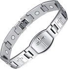 Jecanori Magnetic Bracelets For Men,titanium Steel Silver New. Price: $31.70.