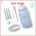 Smokitcen Collapsible Silicone Enema Bag Bottle With 5.3FT Enima Hose, New. Price: $29.87.