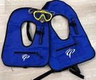 Oceanpro Inflatable Snorkeling Vest Child And Adult Promate Googles Mesh Bag Pre-owned. Price: $22.95.