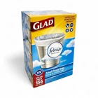Glad Small 4-GALLON Twist-tie White Trash Bags, Fresh Clean Scent 156 Count New. Price: $15.35.