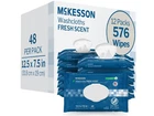 Mckesson Personal Cleansing 7.5 X 12.5" WPW48 Pack 576 Wipes New. Price: $39.99.