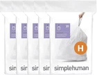 Simplehuman Code 100 Count, Dispenser Pack Custom Fit Liners, Drawstring Trash New. Price: $29.99.