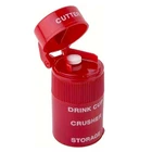 Ezy Dose 3 Compartment Pill Crusher, Cutter And Large 6"X1.25"X1", Red New. Price: $17.28.
