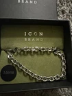 Icon Brand Men's Silver Tone Chain Bracelet With Lobster Closure New. Price: $39.00.