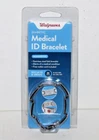 Walgreens Diabetic Medical Id Bracelet Customizable - Xl 8 With Card New!. Price: $8.99.