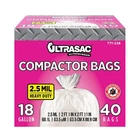Ultrasac Trash Compactor Bags - (40 With 1 Count (pack Of 40), White New. Price: $28.90.