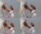 Solid Pure Copper Magnetic Ring Women Arthritis Adjustable New. Price: $11.95.