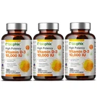 Biophix Vitamin D-3 10000 Iu 380 Softgels Pack Extra Virgin Olive Oil New. Price: $76.78.