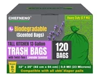 13 Gallon Tall Trash Disposable Diaper Pail Refill Plastic (120 Bags... New. Price: $36.95.