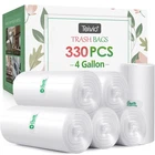 4 Gallon 330 Counts Strong Trash Bags Garbage By Teivio, Bathroom ... New. Price: $25.19.