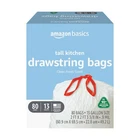 Trash Bags 13 Gallon Tall Kitchen Drawstring Clean Fresh Scent 10% Post New. Price: $22.95.