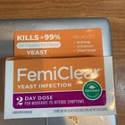 Femiclear 2-DAY Dose Yeast Infection And Itch Control Ointment New. Price: $11.99.
