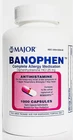 Major Banophen Benadryl Diphenhydramine 25MG Capsules 1000CT - Exp Date 02/26 New. Price: $9.90.