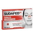 Sudafed Pe Congestion Tablets 18CT New. Price: $10.46.
