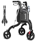 Holyheal Premium 3 Wheel Rollator Walker Seniors Ultra Lightweight Black SKRW01 Open. Price: $114.99.