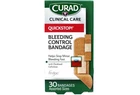 Curad Quickstop Flex-fabric Bandages, Clotting Tech, Assorted, 30 Count New. Price: $8.30.