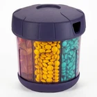 Mossime Supplement Organizer With Extra Large 7 Compartments, Tpu Soft Lid Easy New. Price: $32.99.